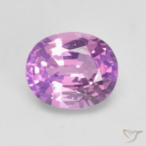 0.65ct Натуральный Глубокий розовато-фиолетовый Сапфир, Овал, VVS-VS