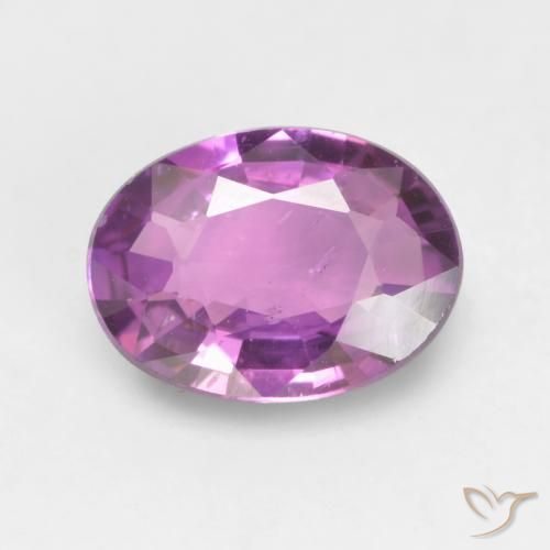 0.55ct Натуральный Электрический фиолетовый Сапфир, Овал, VVS-VS
