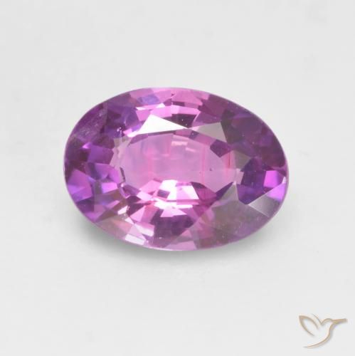 0.65ct Натуральный Интенсивный фиолетовый Сапфир, Овал, VVS-VS