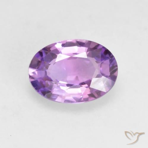 0.64ct Натуральный Светло-пурпурный Сапфир, Овал, VVS-VS