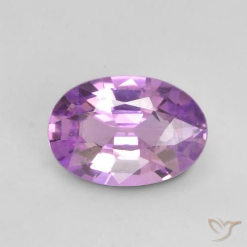0.58ct Натуральный Электрический фиолетовый Сапфир, Овал, VVS-VS
