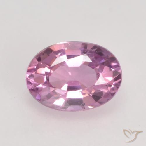 0.61ct Натуральный Очень светло-розовый Сапфир, Овал, VVS-VS