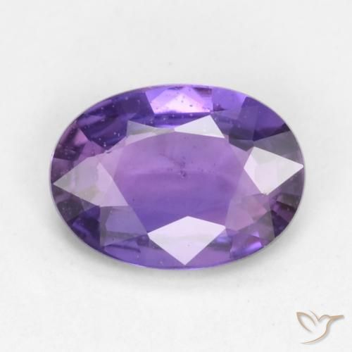 0.51ct Натуральный Пурпурно-розовый Сапфир, Овал, Чистота VS