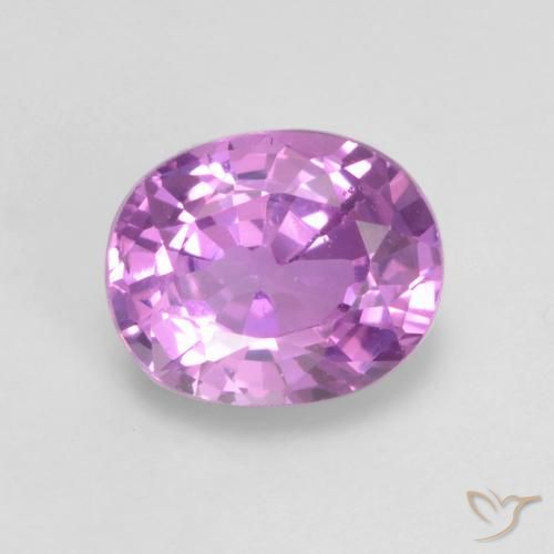 0.59ct Натуральный Интенсивный фиолетовый Сапфир, Овал, Чистота VS