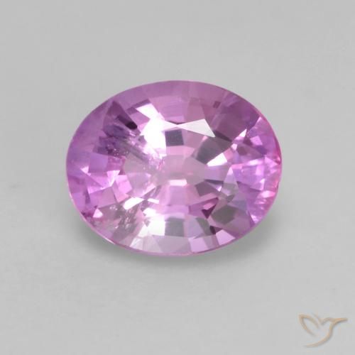 0.53ct Натуральный Средний фиолетовый Сапфир, Овал, Чистота VS