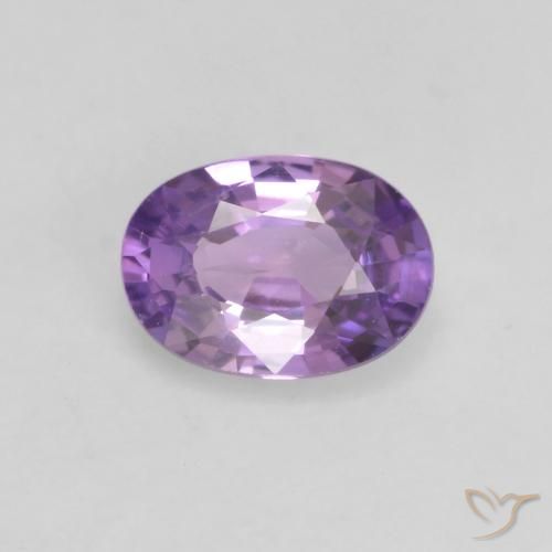0.54ct Натуральный Средний розовый фиолетовый Сапфир, Овал, Чистота VS