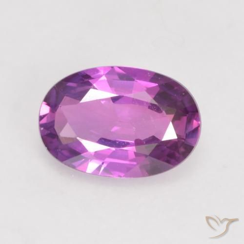 0.54ct Натуральный Электрический фиолетовый Сапфир, Овал, VVS-VS