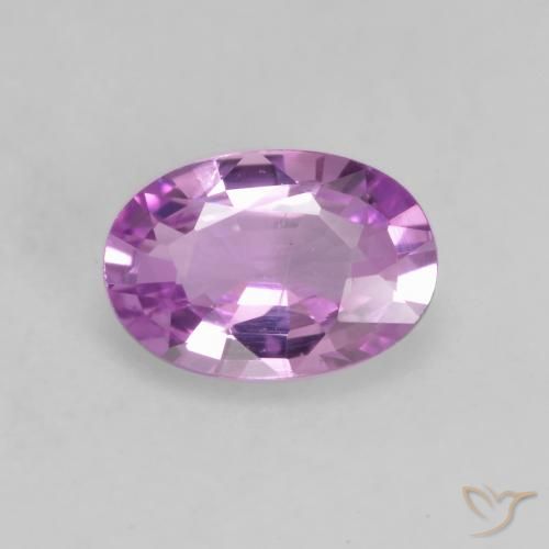 0.52ct Натуральный Розовато-пурпурный Сапфир, Овал, Чистота VS