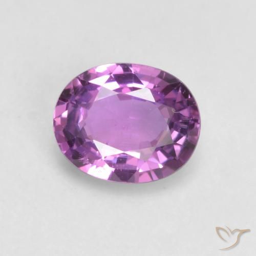 0.57ct Натуральный Фиолетово-пурпурный Сапфир, Овал, Чистота VS