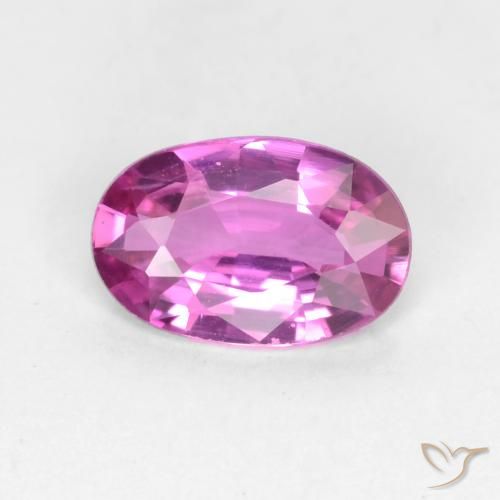 0.58ct Натуральный Средний фиолетовый Сапфир, Овал, VVS-VS