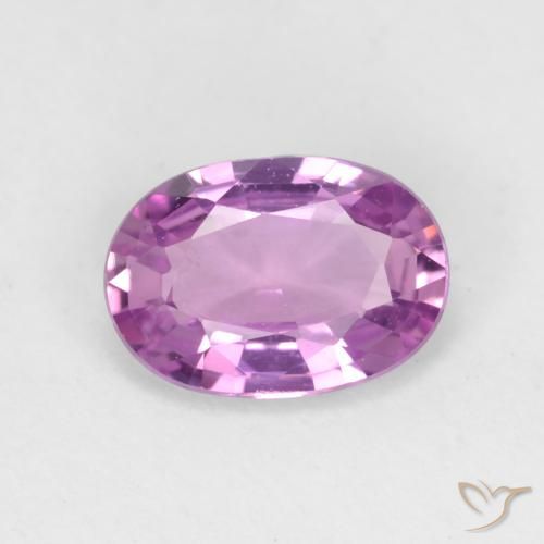 0.73ct Натуральный Интенсивный розовато-фиолетовый Сапфир, Овал, VVS-VS