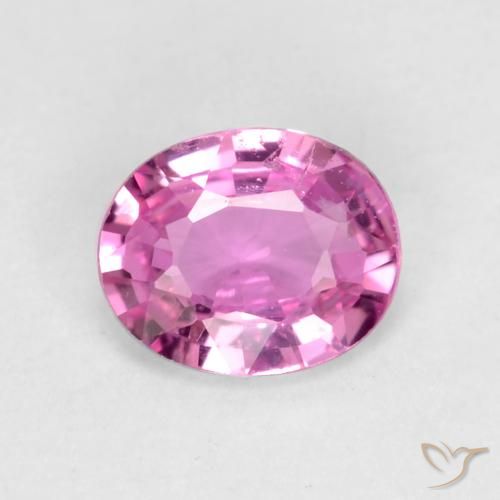 0.43ct Натуральный Средний фиолетовый Сапфир, Овал, Чистота VS