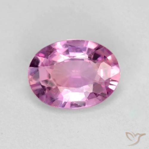 0.58ct Натуральный Розовато-пурпурный Сапфир, Овал, Чистота VS