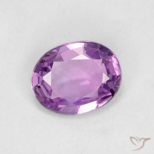 0.42ct Натуральный Ярко-розовый фиолетовый Сапфир, Овал, VVS-VS