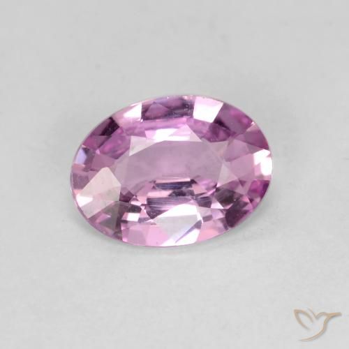 0.71ct Натуральный Розовато-пурпурный Сапфир, Овал, VVS-VS
