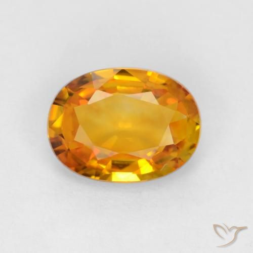 0.82ct Натуральный Средний апельсин Сапфир, Овал, VVS-VS