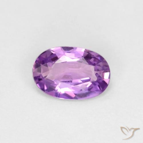 0.43ct Натуральный Электрический фиолетовый Сапфир, Овал, Чистота VS