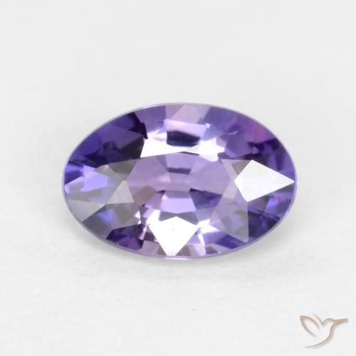 0.53ct Натуральный Темно-пурпурный Сапфир, Овал, VVS-VS