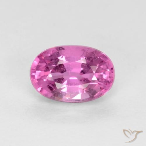 0.62ct Натуральный Пурпурно-розовый Сапфир, Овал, Чистота VS