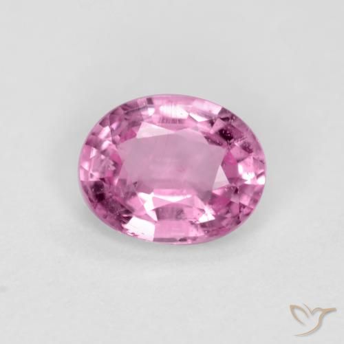 0.45ct Натуральный Королевский фиолетовый розовый Сапфир, Овал, VS-SI