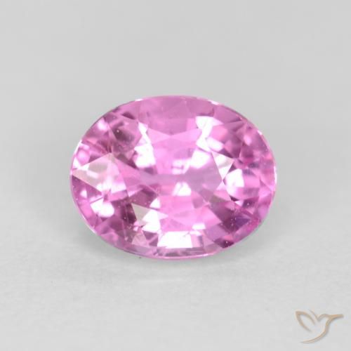 0.45ct Натуральный Пурпурно-розовый Сапфир, Овал, Чистота VS
