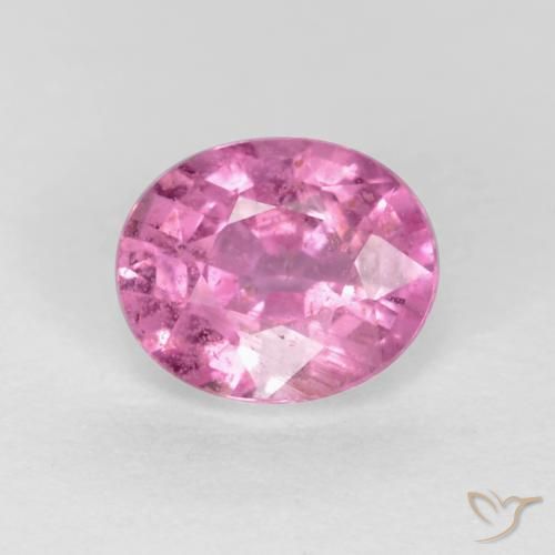 0.43ct Натуральный Насыщенный розовый Сапфир, Овал, VS-SI