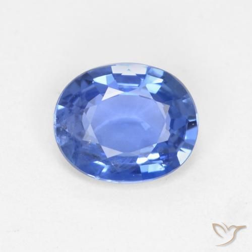 0.66ct Натуральный Светло-синий Сапфир, Овал, Чистота VS