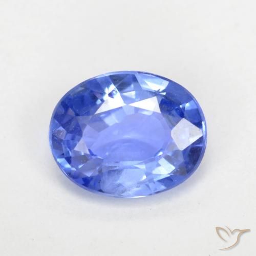0.63ct Натуральный Пастельно-синий Сапфир, Овал, VVS-VS