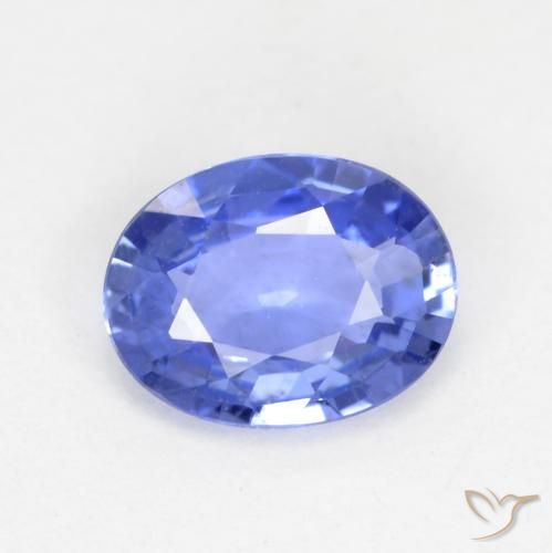 0.48ct Натуральный Средний синий Сапфир, Овал, Чистота VS