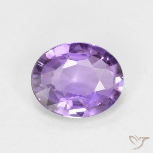 0.46ct Натуральный Средний розовый фиолетовый Сапфир, Овал, VVS-VS