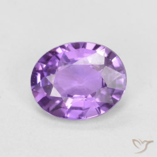 0.51ct Натуральный Средний розовый фиолетовый Сапфир, Овал, VVS-VS