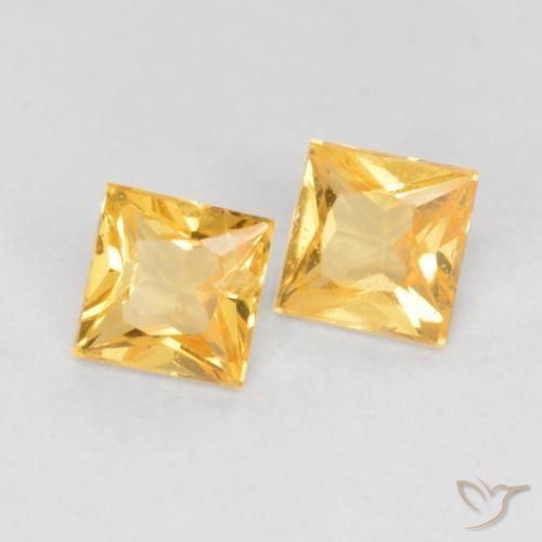 0.50 карата, натуральный Top Gold Сапфир, Квадрат, Чистота VS