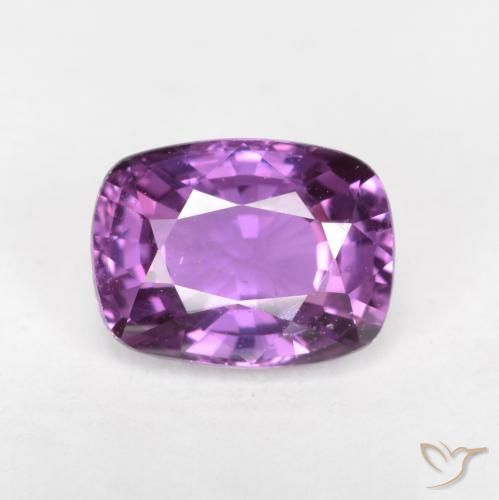 1.34ct Натуральный Электрический фиолетовый Сапфир, Подушка, Чистота VS
