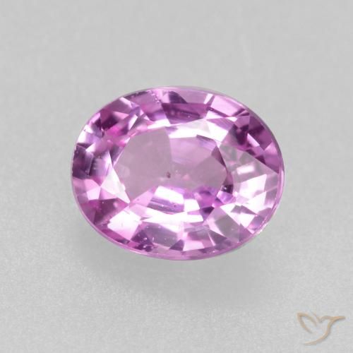 0.45ct Натуральный Розовато-пурпурный Сапфир, Овал, Чистота VS
