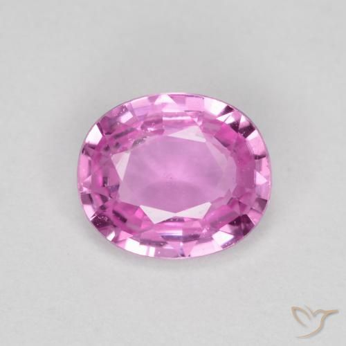 0.63ct Натуральный Пурпурно-розовый Сапфир, Овал, Чистота VS