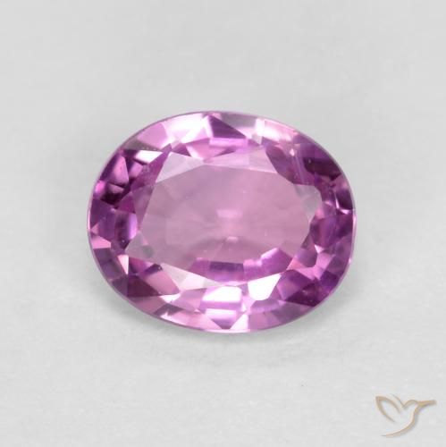 0.43ct Натуральный Средний фиолетовый Сапфир, Овал, VVS-VS