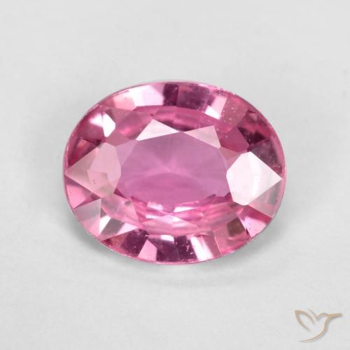 0.59ct Натуральный Розовато-пурпурный Сапфир, Овал, Чистота VS
