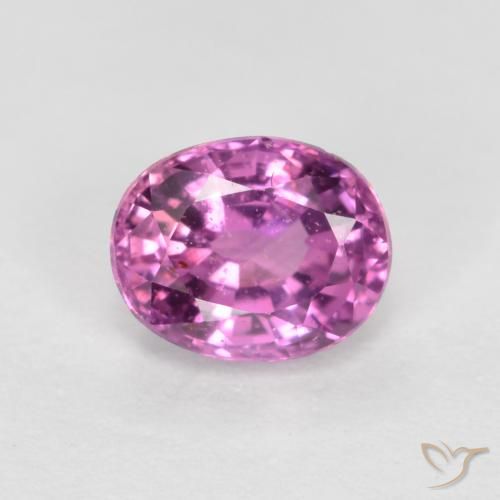 0.48ct Натуральный Розовато-пурпурный Сапфир, Овал, Чистота VS