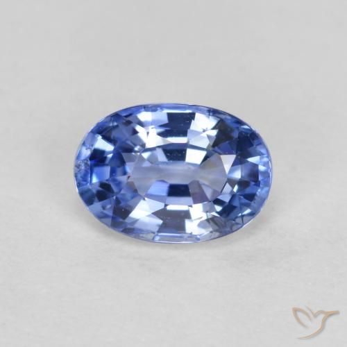 0.55ct Натуральный Средний темно-синий Сапфир, Овал, VVS-VS
