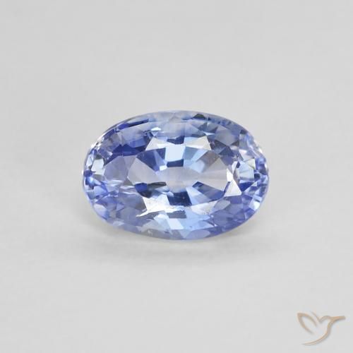 0.62ct Натуральный Пастельно-синий Сапфир, Овал, VVS-VS