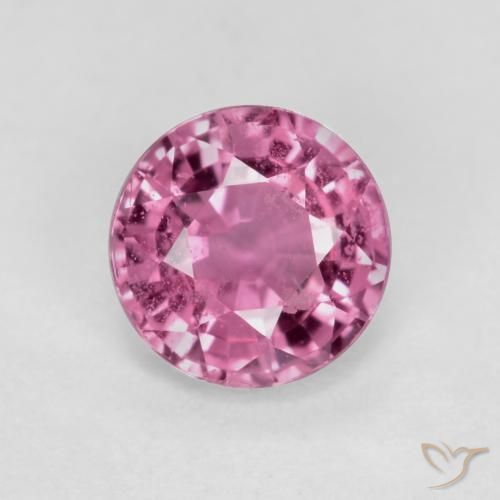 0.55ct Натуральный Средний фиолетовый Сапфир, Круглый, VS-SI