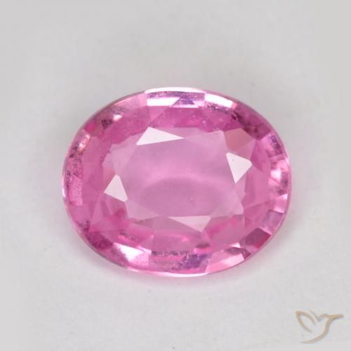 0.70ct Натуральный Королевский фиолетовый розовый Сапфир, Овал, VS-SI