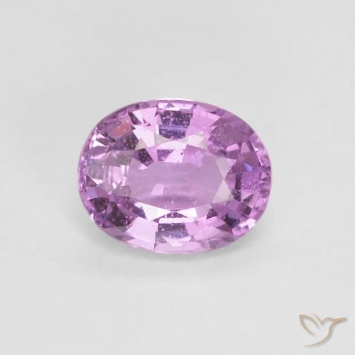 0.84ct Натуральный Розовато-фиолетовый фиолетовый Сапфир, Овал, VS-SI