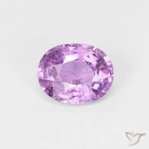 0.59ct Натуральный Средний фиолетовый Сапфир, Овал, VS-SI