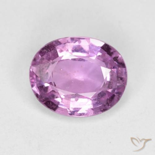 0.71ct Натуральный Розовато-фиолетовый фиолетовый Сапфир, Овал, VS-SI