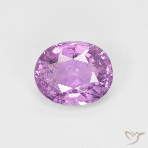 0.74ct Натуральный Средний фиолетовый Сапфир, Овал, VS-SI
