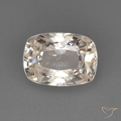 1.13ct Натуральный Очень светлый золотой Сапфир, Подушка, VVS-VS