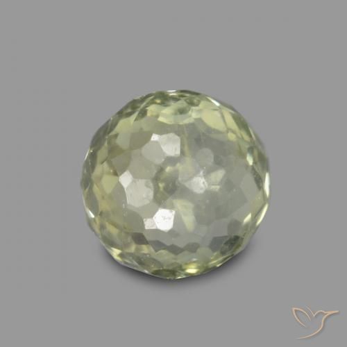 0.59ct Натуральный Желтовато-зеленый Сапфир, Круглый, VS-SI