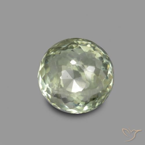 0.64ct Натуральный Средний зеленый Сапфир, Круглый, VS-SI