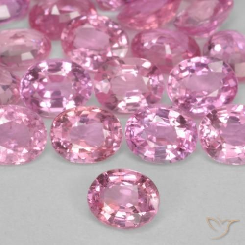 0.45ct Натуральный Жевательная резинка розовый Сапфир, Овал, VS-SI